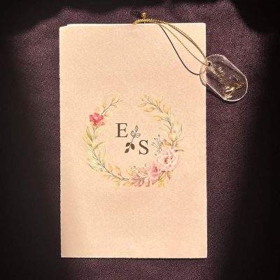 کارت عروسی مینیمال مدل S86