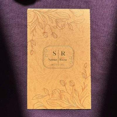 کارت عروسی کرافت مدل S111