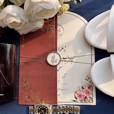 کارت عروسی گنبدی مدل 1203